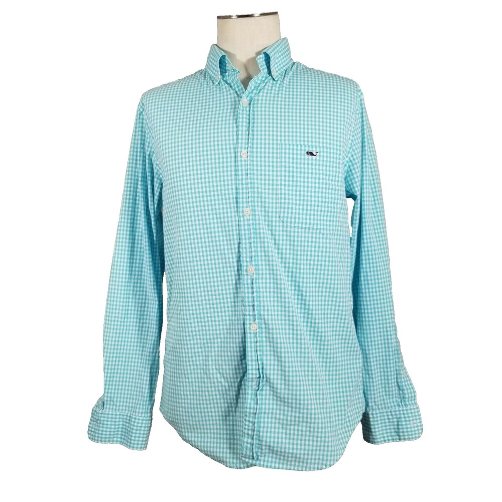 Vineyard Vines shirt men's medium button down long sleeve Tucker Flex stretch